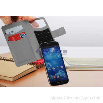 Universal Wallet Flip PU Leather Case for iPhone 4 5 ,Mobile Phone Cases Cover (CASE-22)